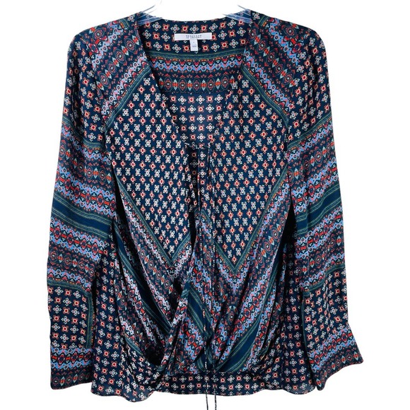 Derek Lam 10 Crosby Crossover SILK Blouse size 6 - Picture 1 of 12